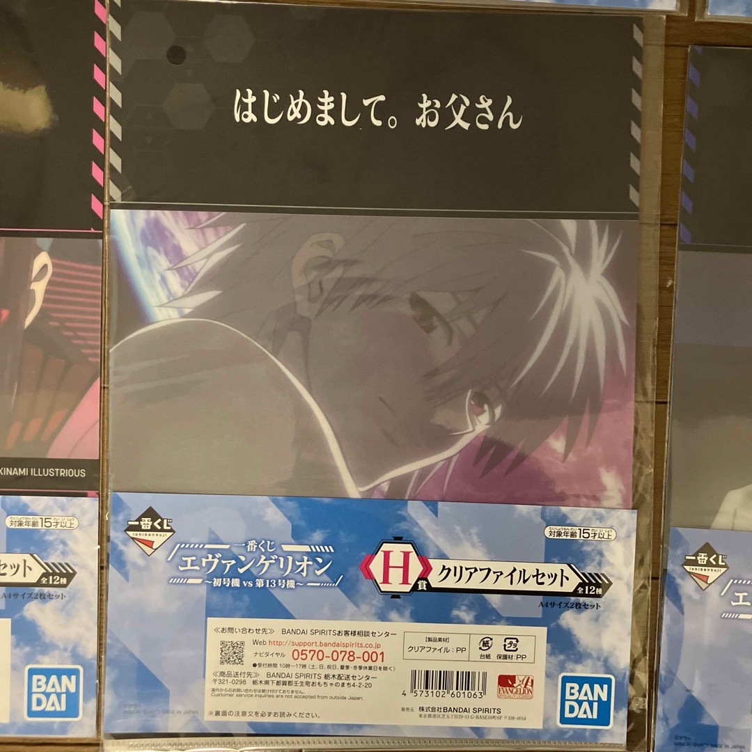 一番くじ エヴァンゲリオン～初号機vs第13号機～ クリアファイル12種コンプ エンタメ/ホビーのアニメグッズ(クリアファイル)の商品写真