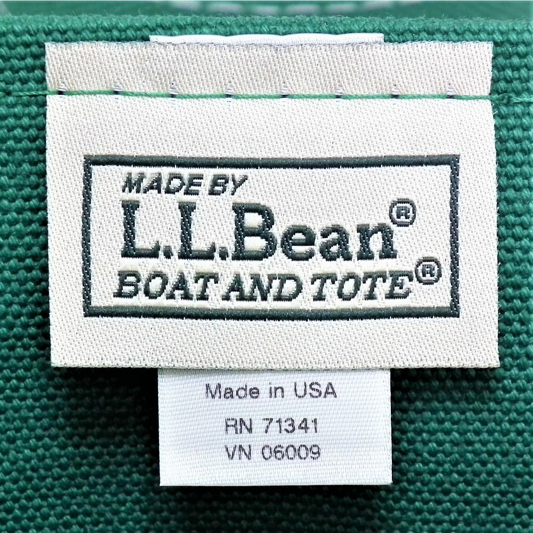 L.L.Bean(エルエルビーン)の希少未使用80年代に人気だったマルチカラーデラックスミニトートリプロダクト品緑赤 レディースのバッグ(トートバッグ)の商品写真