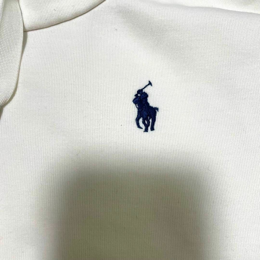 POLO RALPH LAUREN(ポロラルフローレン)の【POLO RALPH LAUREN】ハーフジップ トレーナー 白 Lサイズ メンズのトップス(スウェット)の商品写真