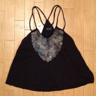 トップショップ(TOPSHOP)のTOPSHOP 黒トップス(キャミソール)