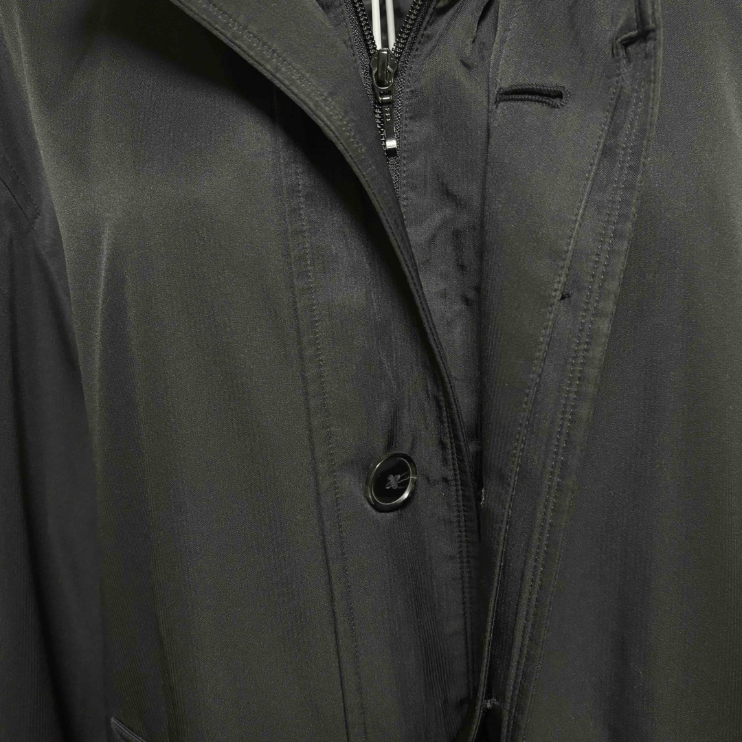 【 ARGUELLO 】ステンカラーコート L 黒 アウター 通勤 就職 メンズのジャケット/アウター(ステンカラーコート)の商品写真