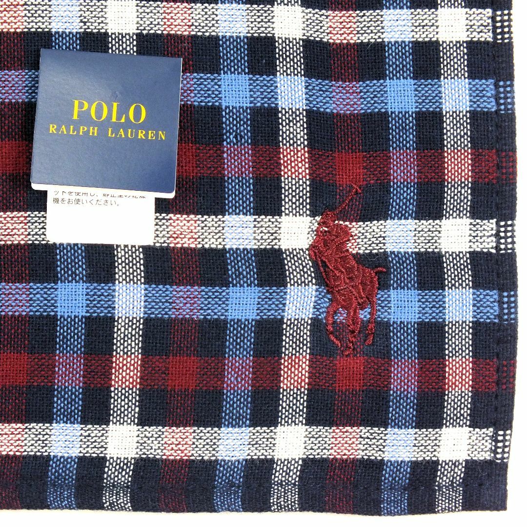 POLO RALPH LAUREN(ポロラルフローレン)のギフト対応無料　休日に持たせたい！大人のラルフのタッターソル柄ハンカチ1760円 メンズのファッション小物(ハンカチ/ポケットチーフ)の商品写真