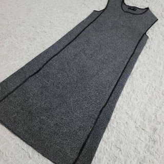 ZARA ニット　 ジャンパースカート　ニットジャージ　パイピング