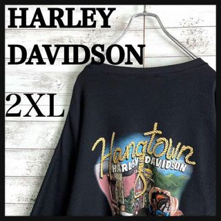 ハーレーダビッドソン(Harley Davidson)の8726【人気デザイン】ハーレーダビッドソン☆バックプリント ロングtシャツ(Tシャツ/カットソー(七分/長袖))