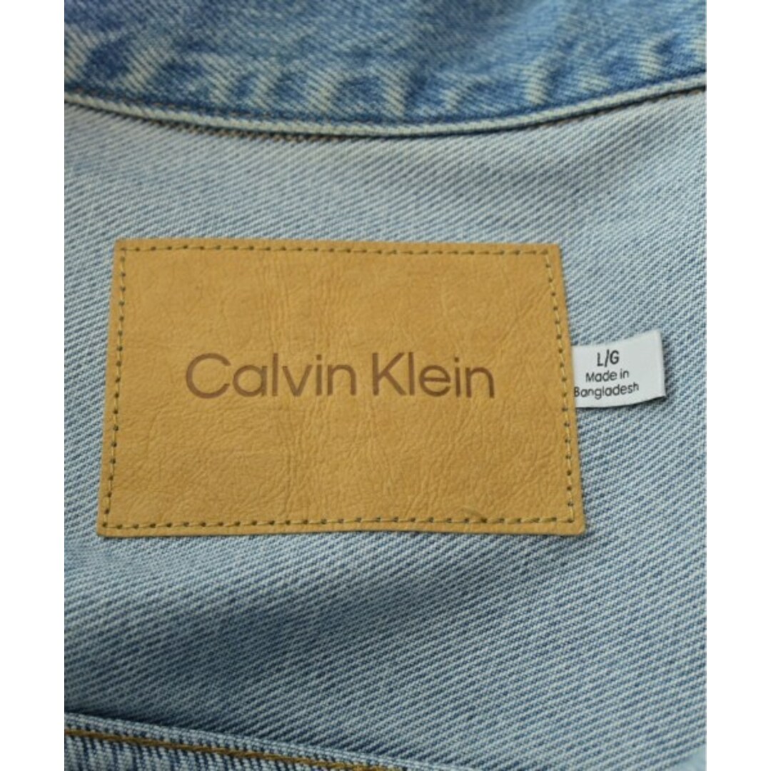 Calvin Klein(カルバンクライン)のCALVIN KLEIN カルバンクライン デニムジャケット L 青系(デニム) 【古着】【中古】 メンズのジャケット/アウター(Gジャン/デニムジャケット)の商品写真