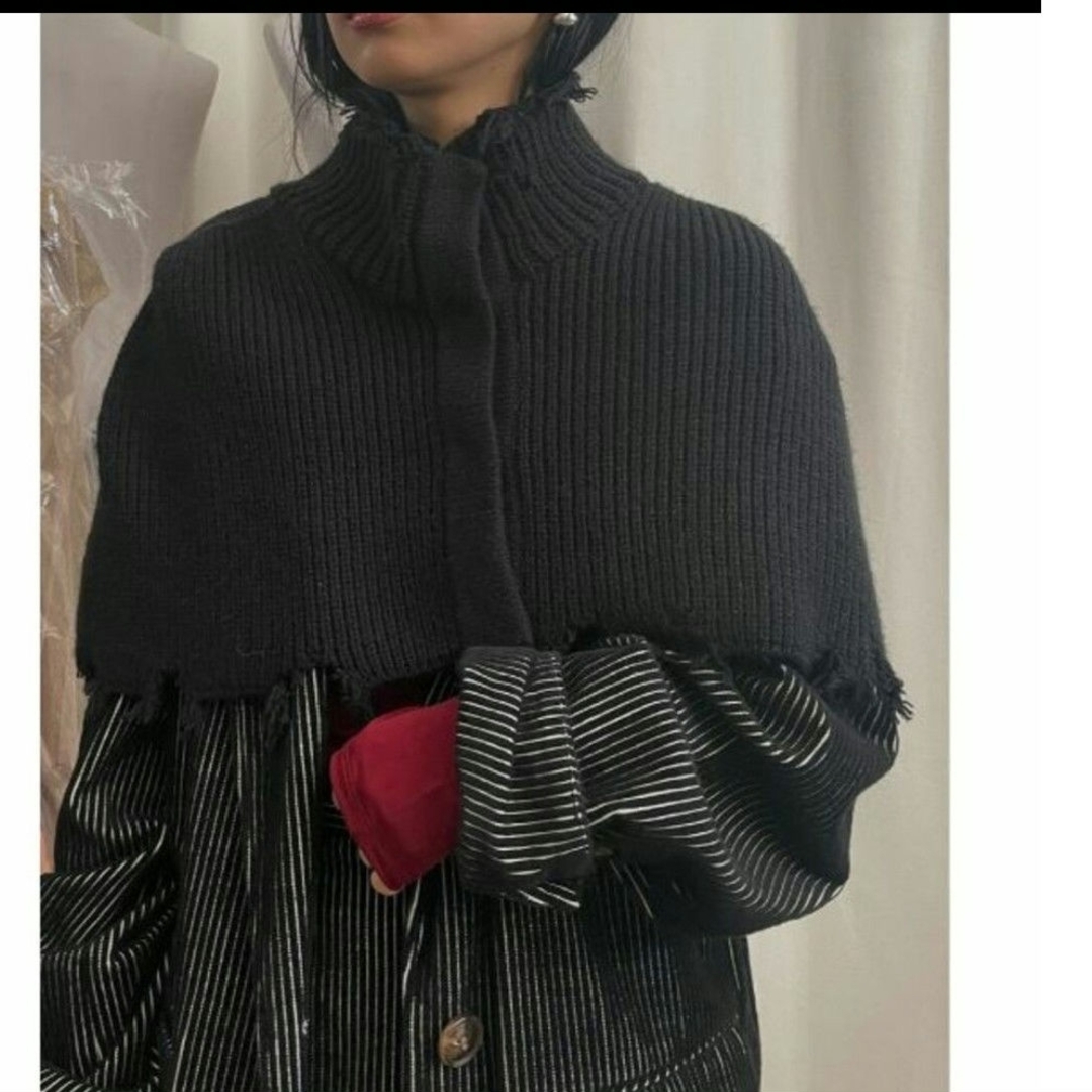 Ameri VINTAGE(アメリヴィンテージ)の2WAY LAYERED KNIT BOLERO レディースのトップス(ボレロ)の商品写真