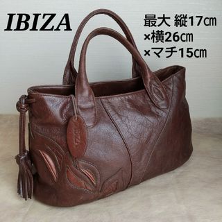 IBIZA ゴート革バイカラー 2WAYハンドバッグ ピンク/ゴールド 美品レザーコーティング済