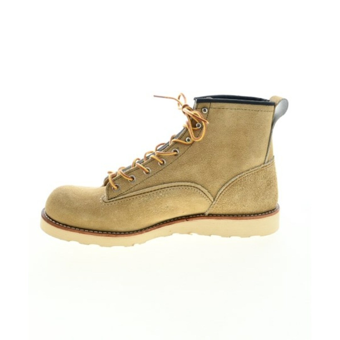 REDWING(レッドウィング)のREDWING ブーツ US9 1/2(27.5cm位) ベージュ 【古着】【中古】 メンズの靴/シューズ(ブーツ)の商品写真