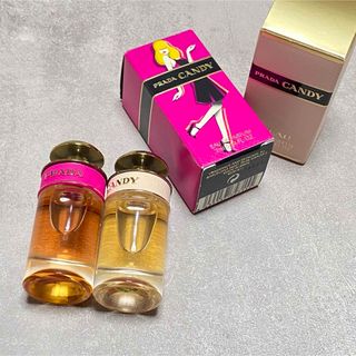 プラダ(PRADA)のPRADA Candy EDP 7ml とPRADA キャンディ ロー (香水(女性用))