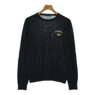 ヴェルサーチ(VERSACE)のVERSACE ヴェルサーチ ニット・セーター 48(L位) 黒 【古着】【中古】(ニット/セーター)