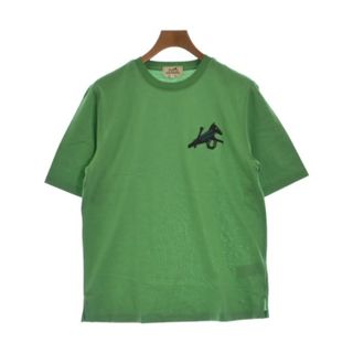 エルメス(Hermes)のHERMES エルメス Tシャツ・カットソー XS 緑 【古着】【中古】(Tシャツ/カットソー(半袖/袖なし))