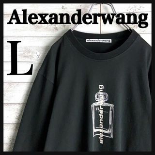 アレキサンダーワン(Alexander Wang)の8731【希少Lサイズ】アレキサンダーワン☆ビッグロゴ定番カラーロングtシャツ(Tシャツ/カットソー(七分/長袖))