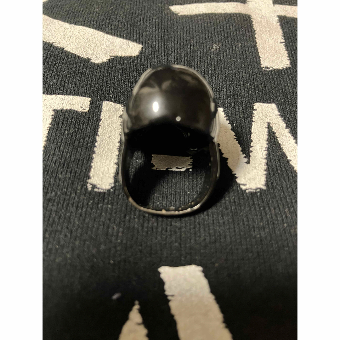 RAF SIMONS(ラフシモンズ)のRAF SIMONS ラフシモンズ スカル リング  黒 メンズのアクセサリー(リング(指輪))の商品写真