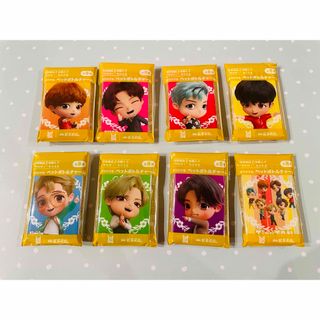 ボウダンショウネンダン(防弾少年団(BTS))のBTS Tinytan 紅茶花伝 コラボ ペットボトルチャーム 8点セット(ノベルティグッズ)