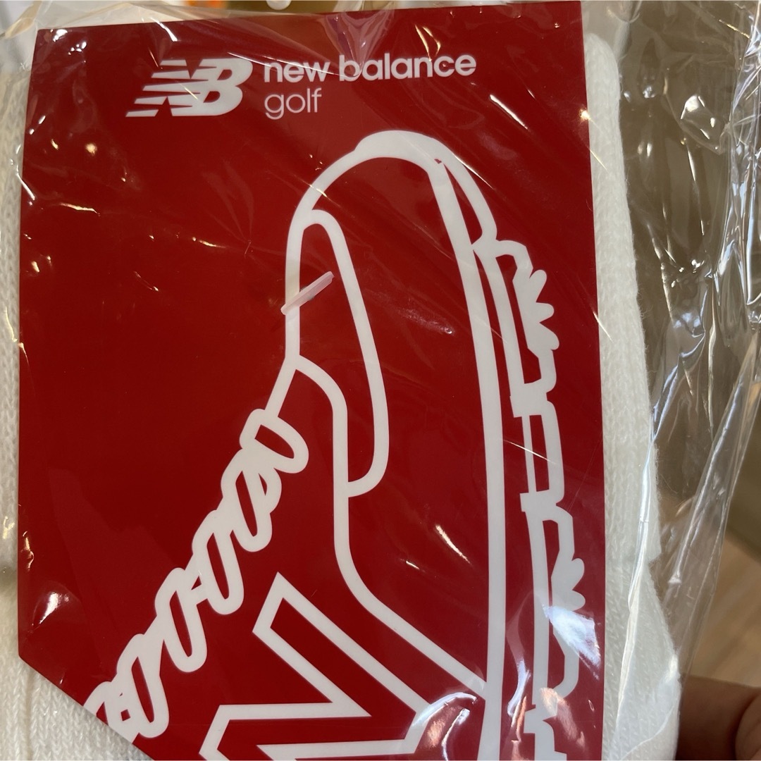 new balance golf(ニューバランスゴルフ)のニューバランスレッグウォーマー　White レディースのレッグウェア(レッグウォーマー)の商品写真