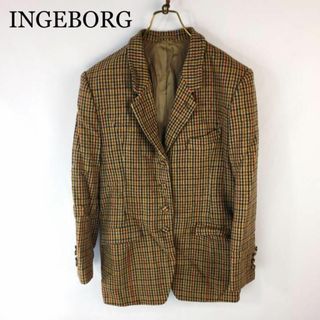 ◆ツイードジャケット◆ INGEBORG ジャケット 012305 ブラウン(テーラードジャケット)