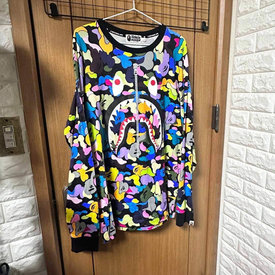 A BATHING APE(アベイシングエイプ)のBape multi camo shark L/S Tee メンズのトップス(Tシャツ/カットソー(半袖/袖なし))の商品写真