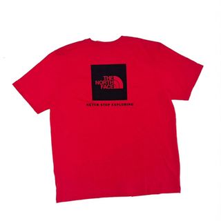 ザノースフェイス(THE NORTH FACE)の新品 ノースフェイス US企画 バックプリント Tシャツ レッド 赤 XXL(Tシャツ/カットソー(半袖/袖なし))