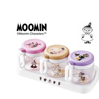 ムーミン(MOOMIN)の【新品】ムーミン　調味料入れ3個組　リトルミイ　キッチン　北欧　リトルミィ(収納/キッチン雑貨)