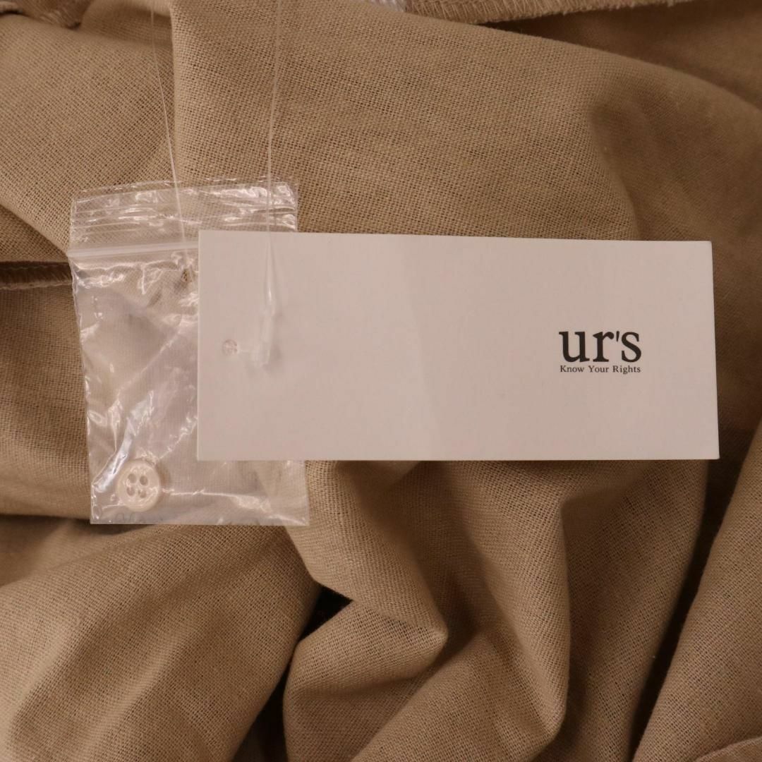 ur's(ユアーズ)のタグ付き 未使用品 urs ur's ユアーズ 麻混セミフレアワンピース  レディースのワンピース(ロングワンピース/マキシワンピース)の商品写真