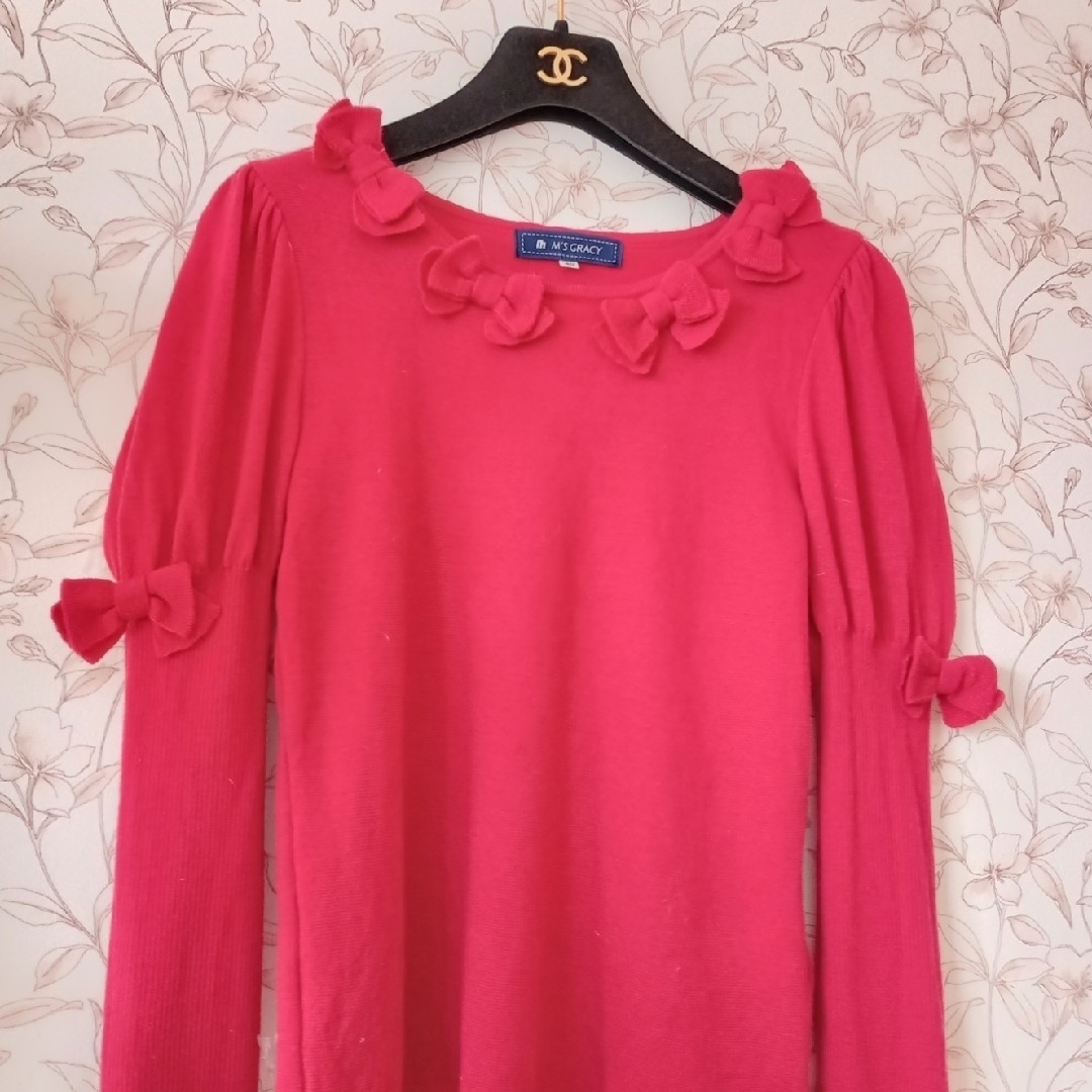 M'S GRACY - エムズグレイシー♡おリボン♡袖リボン♡ニット M'S GRACY - エムズグレイシー♡おリボン♡袖リボン♡ニット