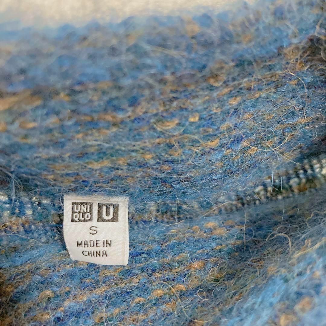 UNIQLO(ユニクロ)のアルパカ混　UNIQLO セーター　ミニ丈　ブルー系 レディースのトップス(ニット/セーター)の商品写真