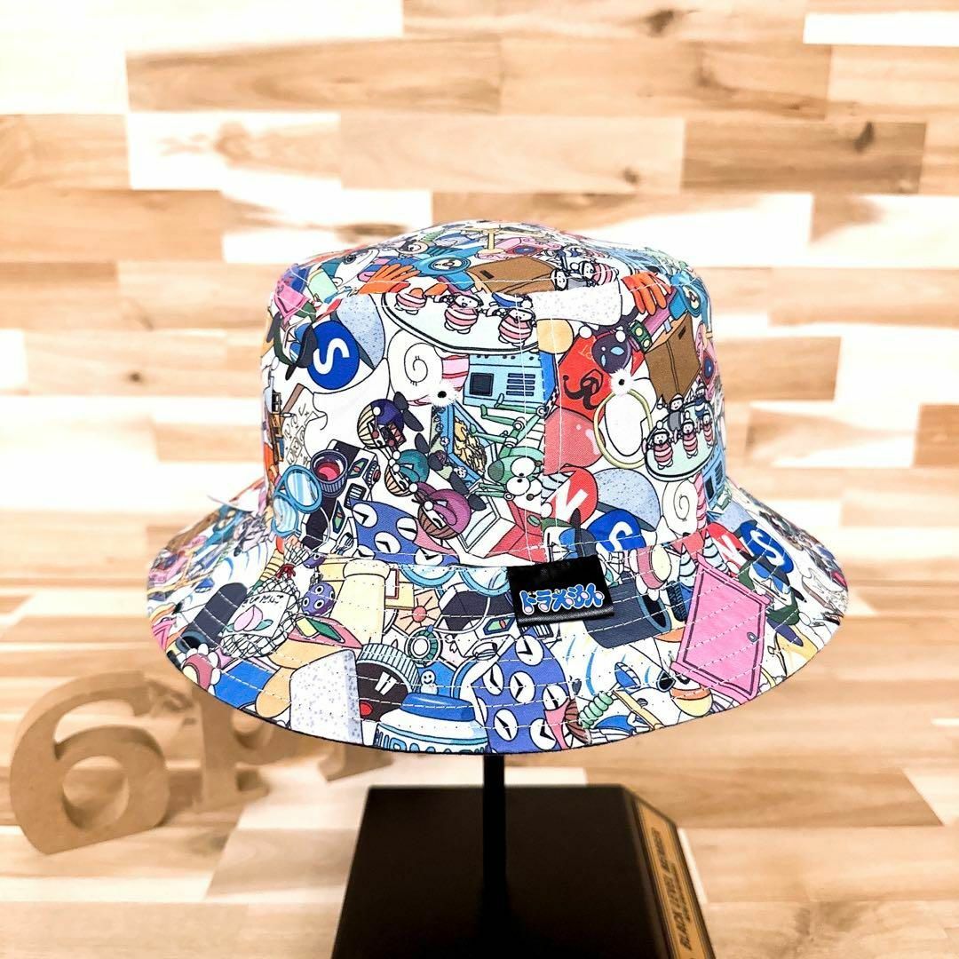 NEW ERA(ニューエラー)のレア【ニューエラ×ドラえもん】限定コラボ リバーシブル ハット 紺×カラフル メンズの帽子(ハット)の商品写真