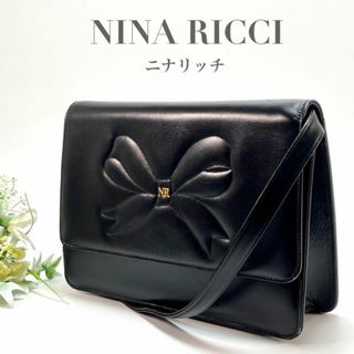 ニナリッチ(NINA RICCI)の希少 ヴィンテージ ニナリッチ 2way ショルダーバッグ クラッチ ブラック(ショルダーバッグ)