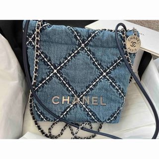 シャネル(CHANEL)の24P新作 AS3980シャネル22 CHANEL22 デニムバッグ ミニサイズ(ショルダーバッグ)