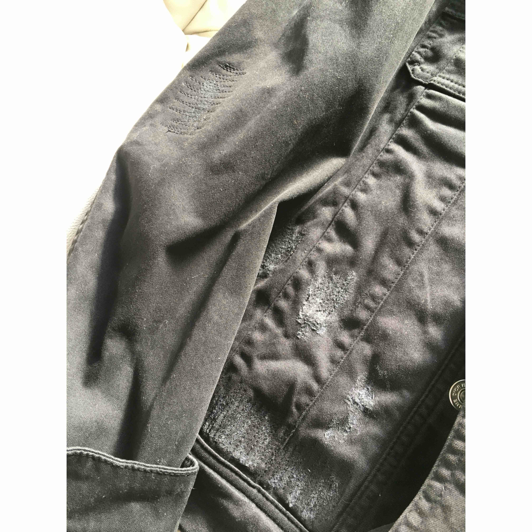DIOR HOMME(ディオールオム)のDior HOMME Gジャン デストロイ クラッシュ ブラック メンズのジャケット/アウター(Gジャン/デニムジャケット)の商品写真