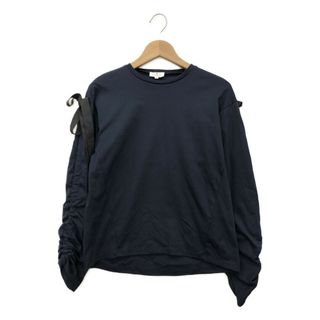 ランバンオンブルー(LANVIN en Bleu)のランバンオンブルー ギャザーロングスリーブカットソー レディース 38(Tシャツ(長袖/七分))