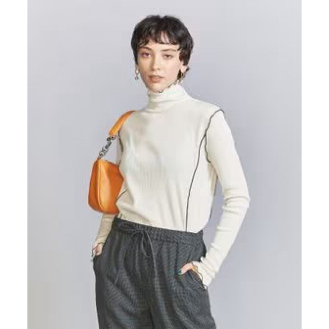 BEAUTY&YOUTH UNITED ARROWS(ビューティアンドユースユナイテッドアローズ)のメローステッチ タートルネック カットソー ビューティーアンドユース レディースのトップス(カットソー(長袖/七分))の商品写真