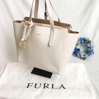 美品✨FURLAフルラSALLYサリーMサイズ グレージュトートバッグ大容量