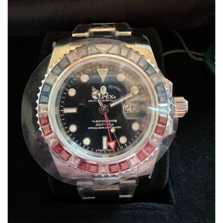 アベイシングエイプ(A BATHING APE)のBAPEX TYPE2 クリスタルストーン　本日まで(腕時計(アナログ))