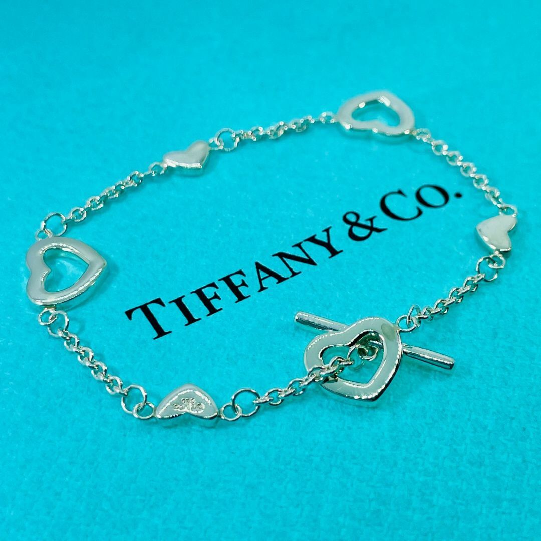 Tiffany & Co.(ティファニー)の美品 ティファニー ハートリンク トグル ブレスレット シルバー★698 レディースのアクセサリー(ブレスレット/バングル)の商品写真