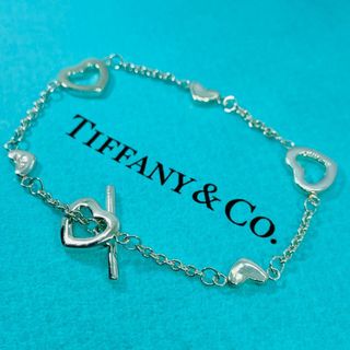 ティファニー(Tiffany & Co.)の美品 ティファニー ハートリンク トグル ブレスレット シルバー★698(ブレスレット/バングル)