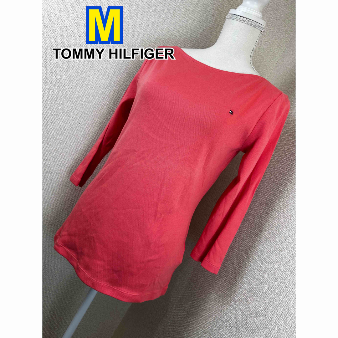 TOMMY HILFIGER(トミーヒルフィガー)の【タグ付未使用】 TOMMY HILFIGER 七分袖カットソー M レディースのトップス(カットソー(長袖/七分))の商品写真