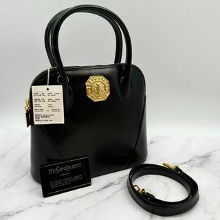 サンローラン(Saint Laurent)の希少✨美品　サンローラン　ミニハンドバッグ　2way　YSL金具　レザー　黒(ショルダーバッグ)