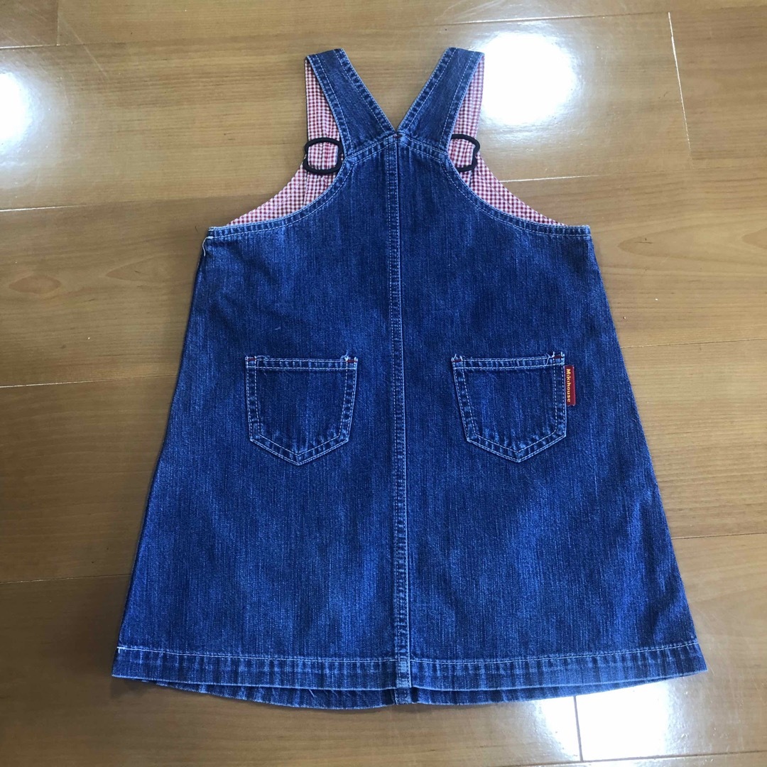 mikihouse(ミキハウス)のミキハウス　ジャンパースカート　100cm キッズ/ベビー/マタニティのキッズ服女の子用(90cm~)(スカート)の商品写真