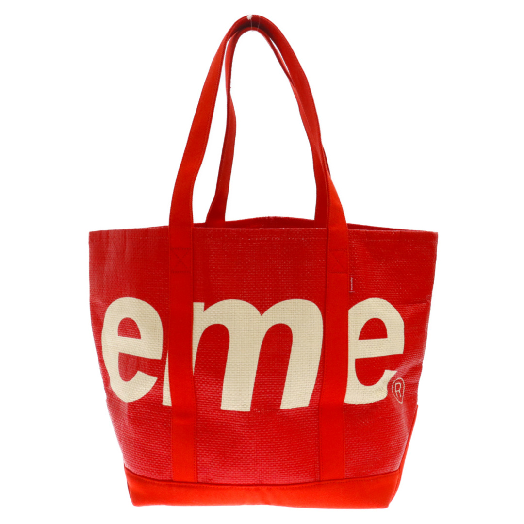 Supreme(シュプリーム)のSUPREME シュプリーム 20SS Raffia Tote BAG ラフィア トート バッグ レッド メンズのバッグ(トートバッグ)の商品写真