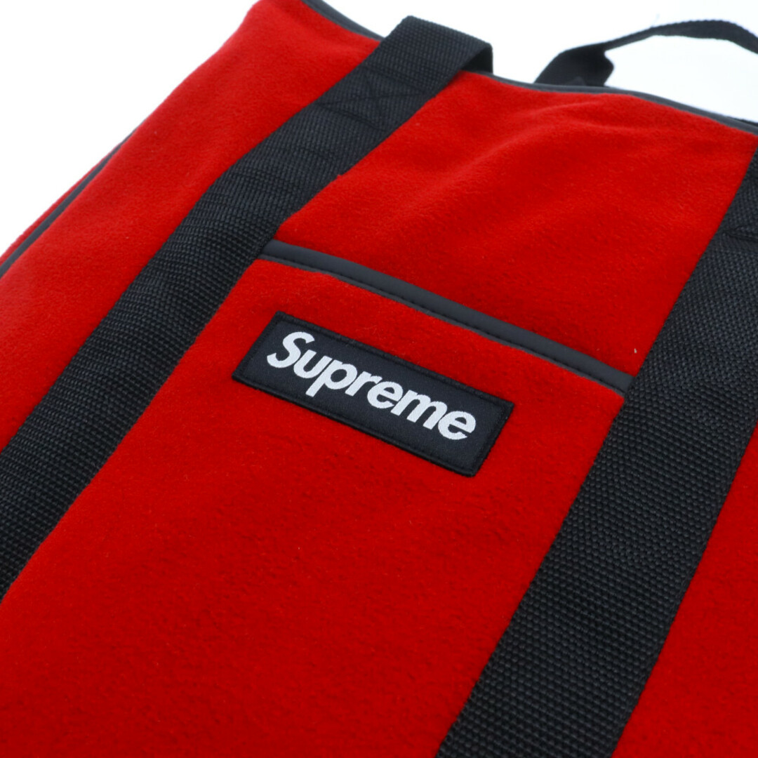 Supreme(シュプリーム)のSUPREME シュプリーム 18AW Polartec Tote ポーラーテック ボックスロゴフリーストートバッグ レッド メンズのバッグ(トートバッグ)の商品写真