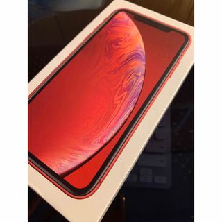 アイフォーン(iPhone)の★中古美品★iPhoneXR プロダクトレッド　SIMフリー(スマートフォン本体)