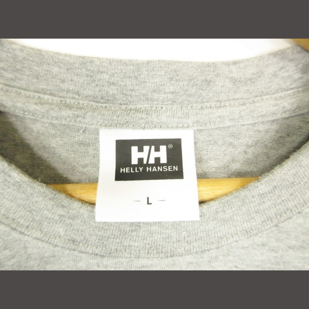 HELLY HANSEN(ヘリーハンセン)のHELLY HANSEN Tシャツ 丸首 半袖 プリント グレー sizeL メンズのトップス(Tシャツ/カットソー(半袖/袖なし))の商品写真