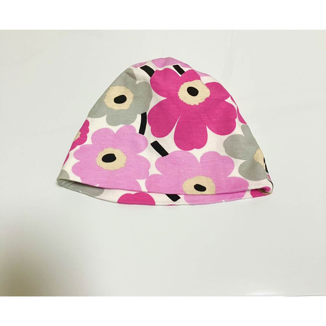 marimekko(マリメッコ)の美品　 マリメッコ（marimekko）コットン　ベビー　帽子 キッズ/ベビー/マタニティのこども用ファッション小物(帽子)の商品写真