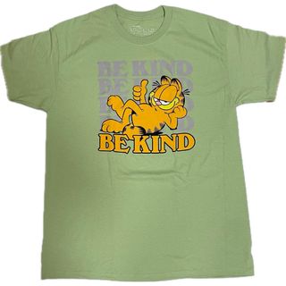 ティービーアンドムービー(TV&MOVIE)の【新品】ガーフィールド　メンズL Tシャツ　GARFIELD 緑　No.1(Tシャツ/カットソー(半袖/袖なし))