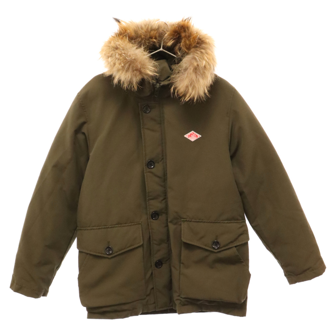 DANTON(ダントン)のDANTON ダントン 19AW TUSSAH DOWN JACKET タッサー フードファー ダウンジャケット JD-8535 カーキ メンズのジャケット/アウター(ダウンジャケット)の商品写真