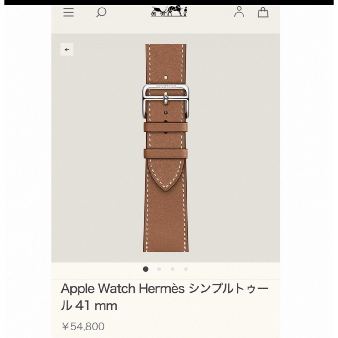Hermes(エルメス)のHERMES Apple Watch みかんさん専用 メンズの時計(レザーベルト)の商品写真