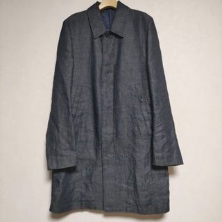 ポールスミス(Paul Smith)のPaul Smith PS リネンデニム インディゴ L ステンカラーコート ネイビー メンズ ポール・スミス【中古】4-0129M∞(ステンカラーコート)