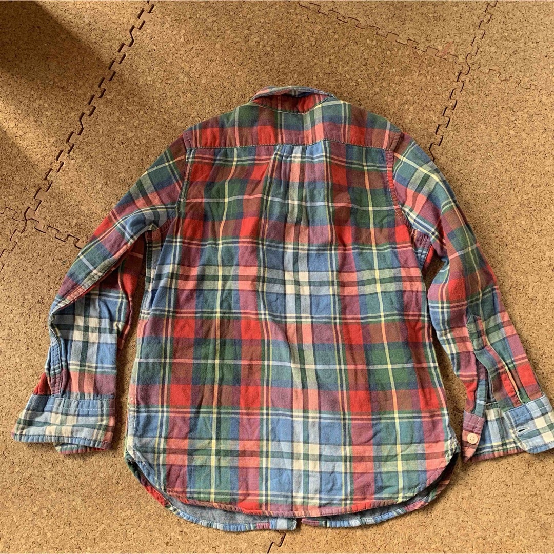 GAP Kids(ギャップキッズ)のＧＡＰ　チェック　長袖シャツ　ギャップ　チェック柄　ネルシャツ キッズ/ベビー/マタニティのキッズ服男の子用(90cm~)(ブラウス)の商品写真