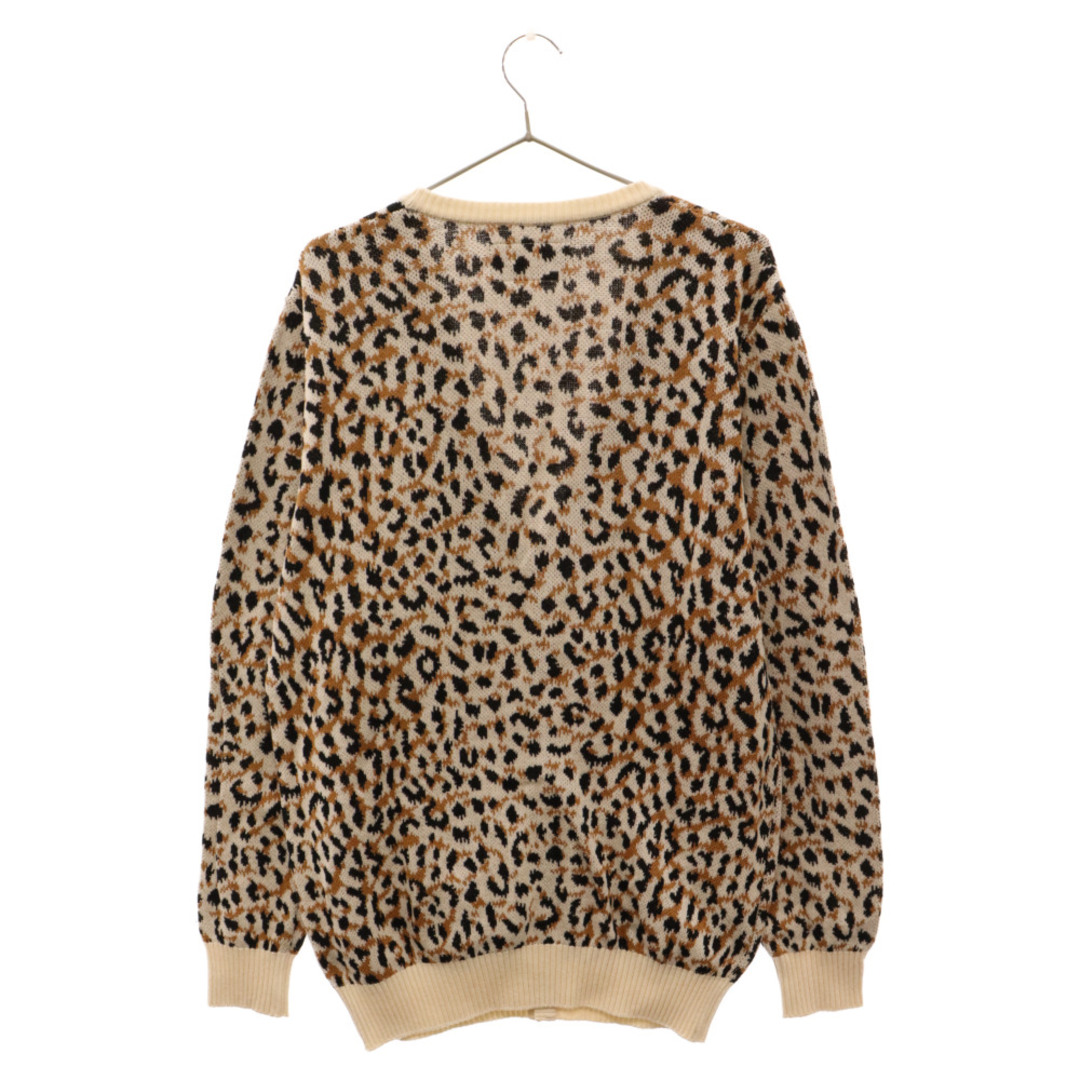 WACKO MARIA(ワコマリア)のWACKO MARIA ワコマリア 21AW LEOPARD KNIT JAQUARD CARDIGAN レオパード コットンカーディガン ニット ホワイト/ブラウン/ブラック メンズのトップス(カーディガン)の商品写真